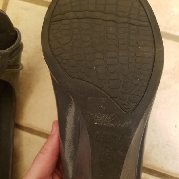 Fioni Slate Blue Wedge Heels - Picture 5 of 5